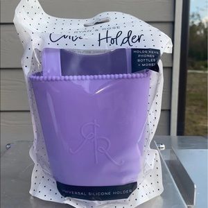 Ryan & Rose  retired LE ORCHID purple Cutie Holder BOGG